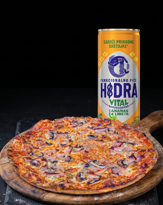 Pizza Capricciosa + Hidra ananas i limeta - GRATIS