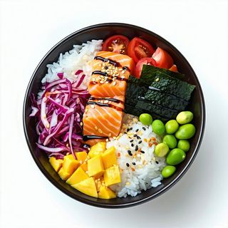 Poke salmon