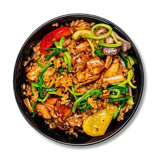 Тяхан рис з яловичиною "кім-чи"