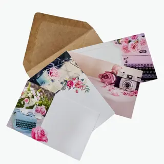 Tarjeta Vintage con sobre