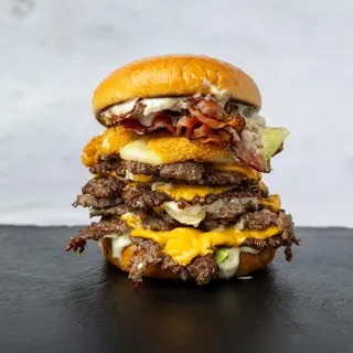 Garlic Cheese Burger triple triple