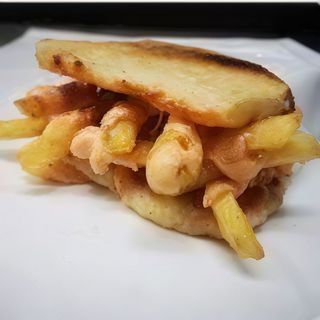 Pizza con Patate fritte