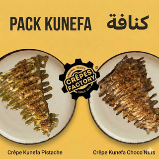 (Pack kunefa) : Crepe kounefa pistache + Crepe kounefa  choconuts