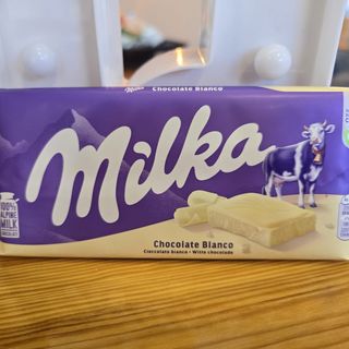 Barra Milka Chocolate Branco
