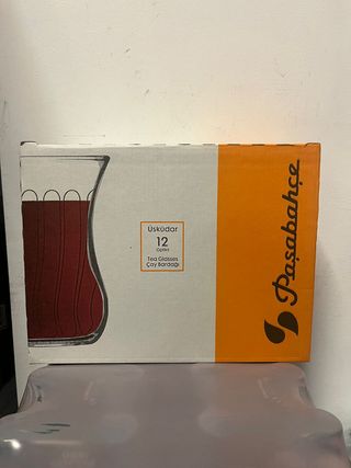 Pasabahce Optikli 12'li Bardak : Bichiere da tè sfaccettato