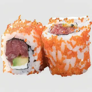 Uramaki California Atún Y Hueva Rojo Pez Volador (8 Pzs.)