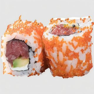 Uramaki California Atún Y Hueva Rojo Pez Volador (8 Pzs.)