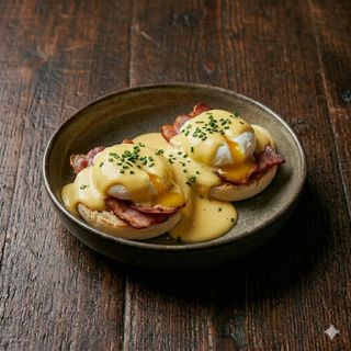 Traditional eggs Benedict