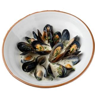 Ариель мидии в сливочном соусе (400гр.)