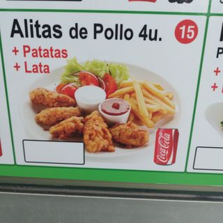 Alitas De Pollo (4 Uds.)