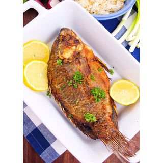 Fried Fish with Ugali