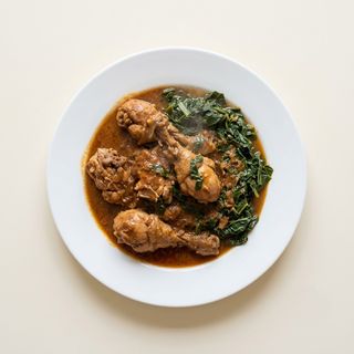 Kuku with greens