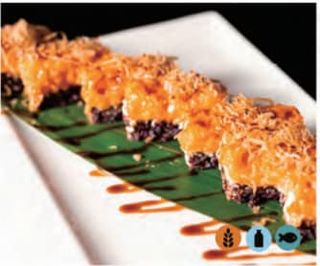 140. Black spicy salmone - 8 pezzi