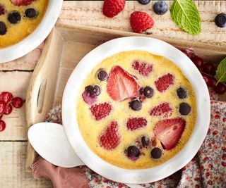 Tranche de Flan avec Fruit