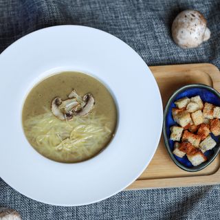 სოკოს კრემსუფი ნაღებით