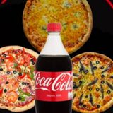 1 PIZZA MEGA 38 CM PLUS 1 BOUTEILLE 