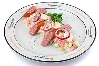 Салат "Охота Оливье"