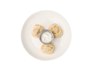 Манты с  мясом 3шт