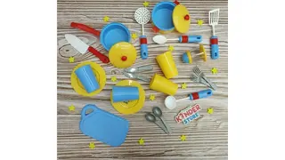 Игровой набор посуды с сушилкой