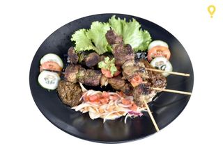 Brochette de Viande de Bœuf + Attiéké