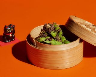Edamame trufa y carbón