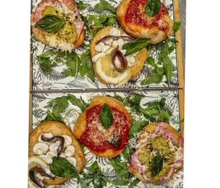 Tris di montanarine a fantasia della chef