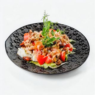 Салат з мідіями та креветками (270 гр)