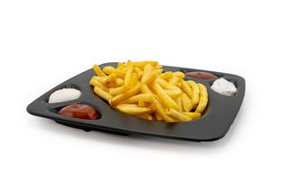 Batatas fritas 4 molhos: molho 100 Montaditos,