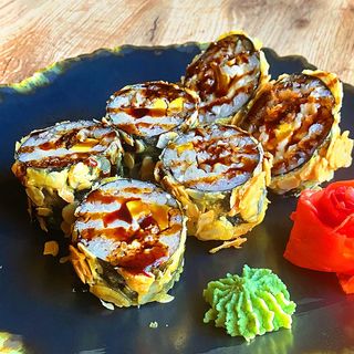 Мигдалевий кранч з креветкою та манго 340г