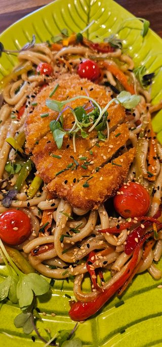 Wok udon noodles VEGANO crunchy