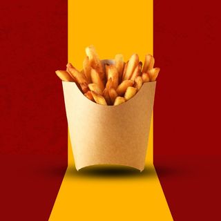 Patatas fritas caseras cortadas a mano