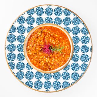 Rižoto s kozicama na crveno