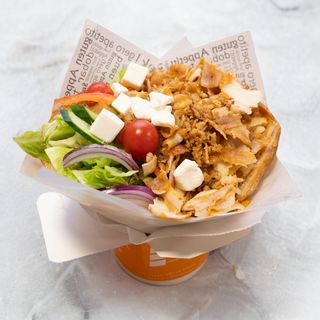 Kebab w bułce samo mięso