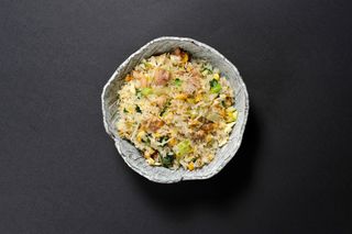 Arroz con verdura y pollo