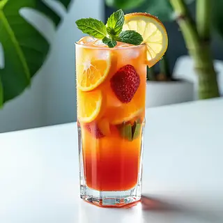 Large Glass Juice