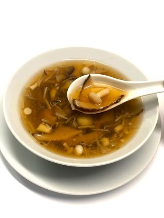 Sopa de tres setas