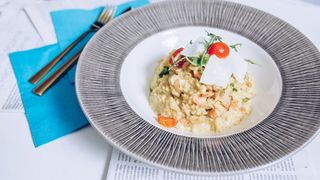 Rižoto sa goveđom pršutom i gorgonzolom