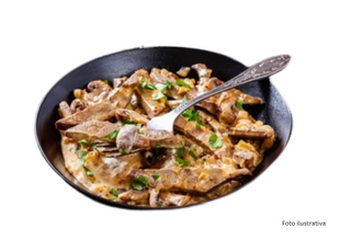 ternera con champiñones