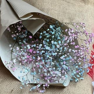 Bukiet z kolorowej gipsowki 