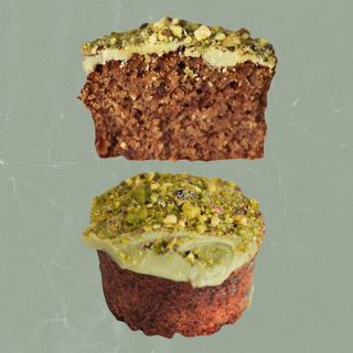 MUFFIN MATCHA, PISTACHO Y LIMÓN