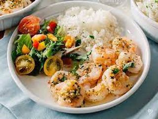 Garlic Shrimp & Garlic Rice