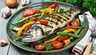 Biban de mare la grătar