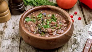 ლობიო რაჭული ლორით