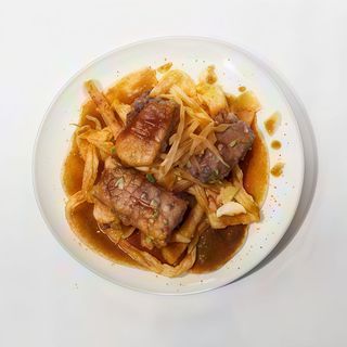 Taco de Ternasco lacado al horno