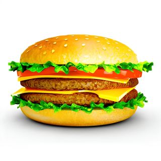 Мега чикенбургер с сыром