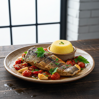 Saramură de peşte cu mămăliguţă