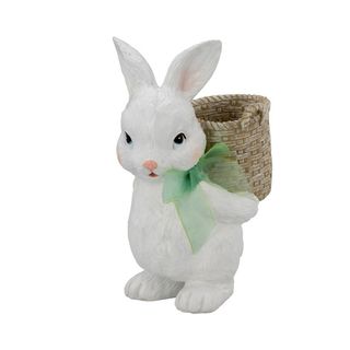 Iepuras din portelan cu cosulet