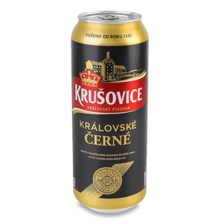 Пиво Krusovice Cerne темне з/б (0,5л)