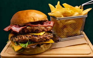 Menú Doble Bacon Cheese Burger