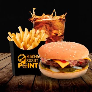 Меню "Чізбургер Делюкс з беконом"